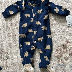 NWT Carters 3/6M bear pajamas